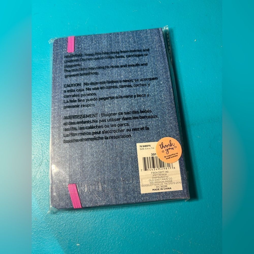 NEW! 5 x 7 Hold Your Horses 75 Page Journal & Disco Cowgirl Novelty Pen - Picture 3 of 6